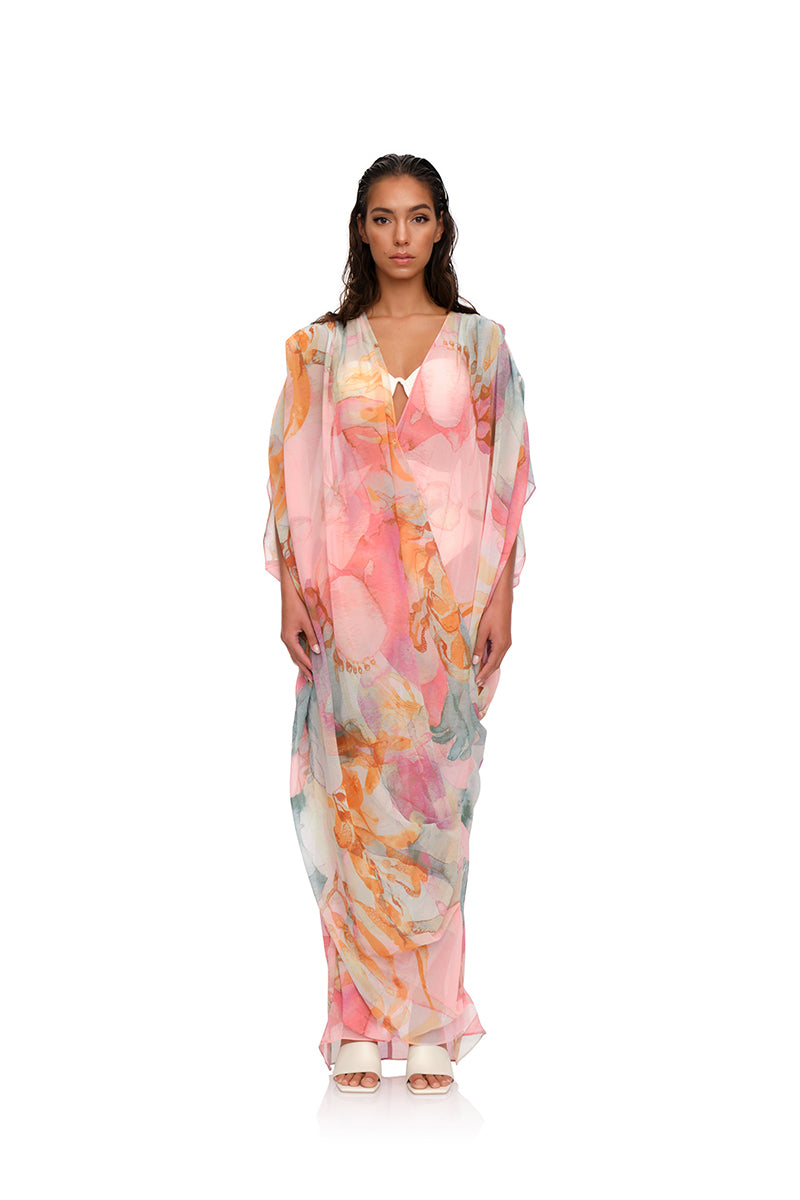 ADI ZULI PRINT KAFTAN COVER UP - CULT MIA