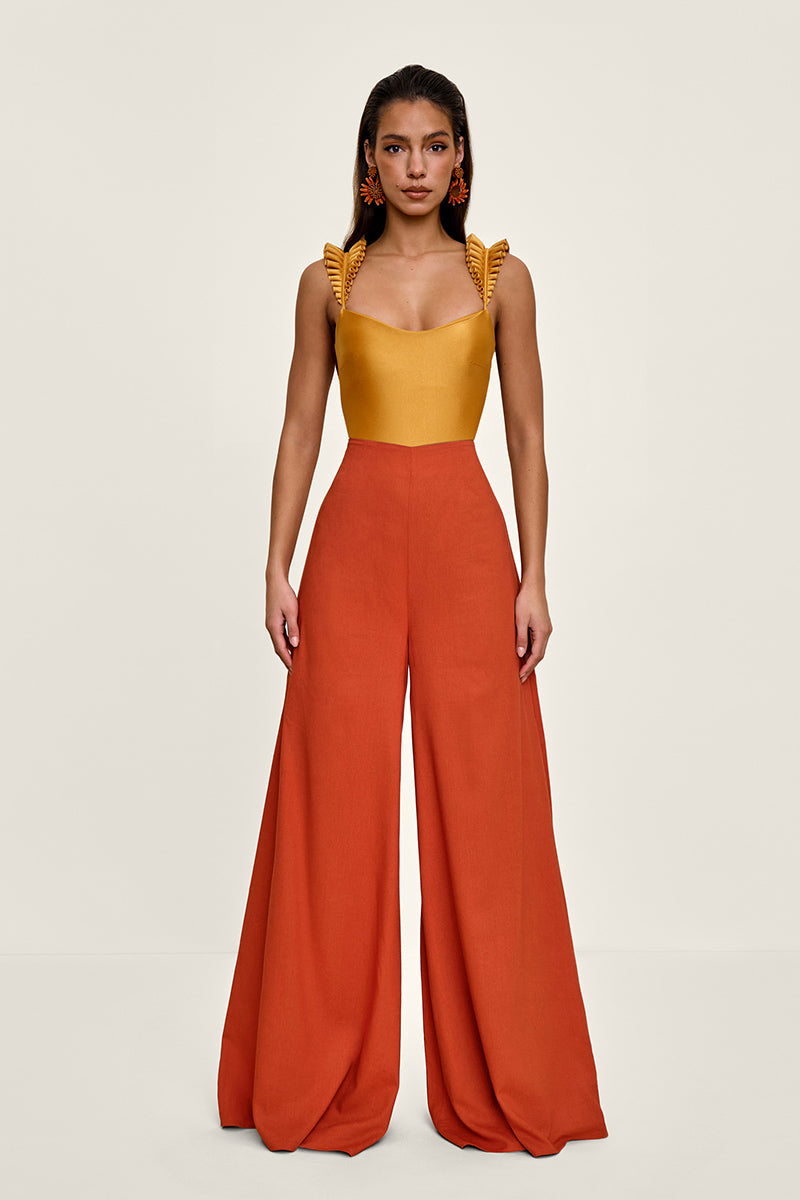 NATA PANTS IN RED CORAL - CULT MIA