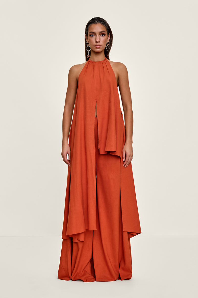 NATA PANTS IN RED CORAL - CULT MIA