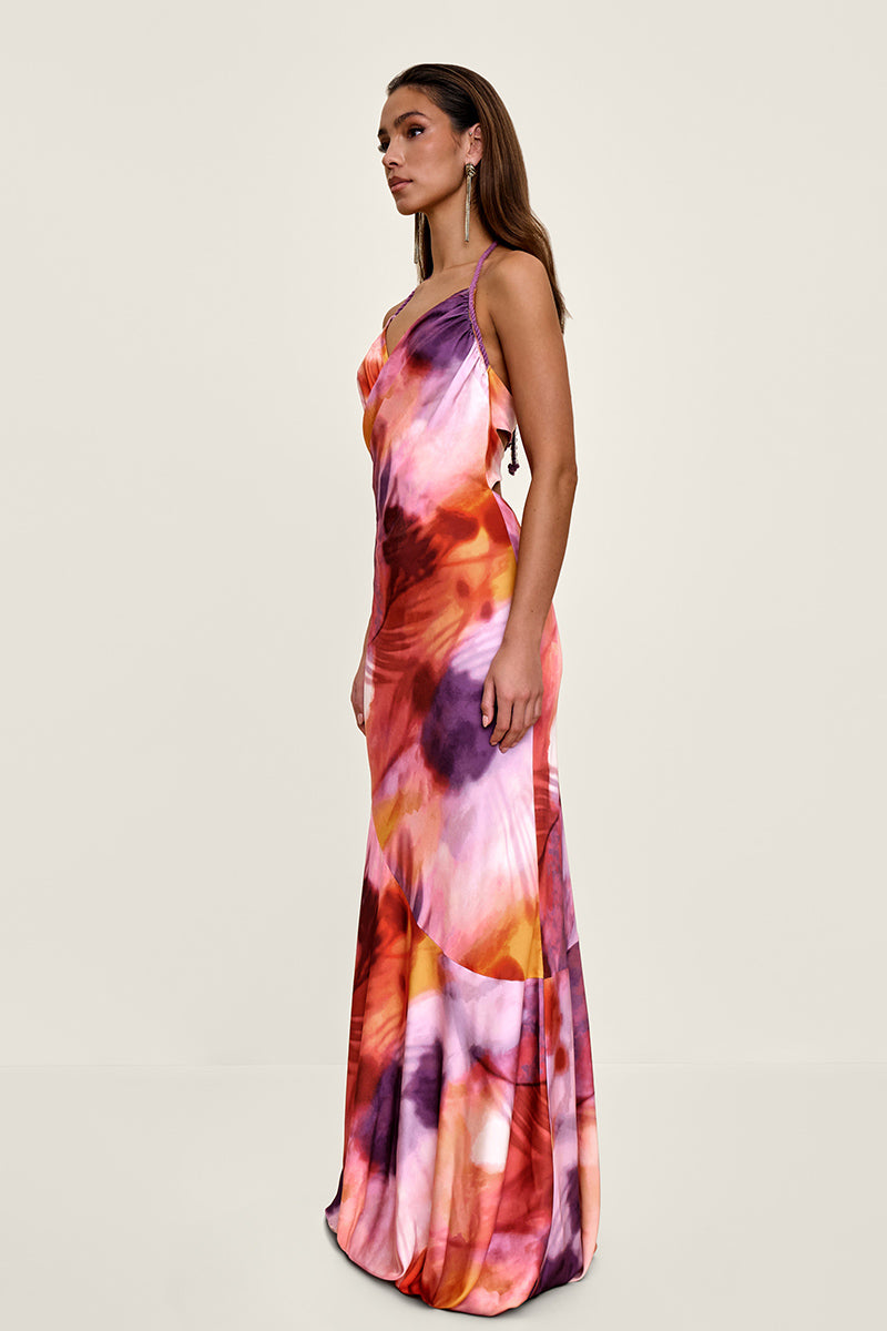 TIRO FULL LENGTH DRESS IN DANDI PRINT - CULT MIA