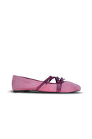 Christin Wu Annaya flats in pink, stylish slip-on shoes with a smooth finish and pointed toe, perfect for casual or dressy wear.