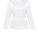 PODYH Iris jacket in Cloud White, lightweight women's jacket with a clean, modern design and zip closure.