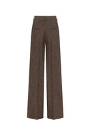 Podyh Seccesia pants in rich brown, stylish casual trousers with a relaxed fit, displayed on a neutral background.