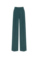Podyh Seccesia pants in rich teal, stylish and comfortable pants with a tailored fit, displayed on a neutral background.