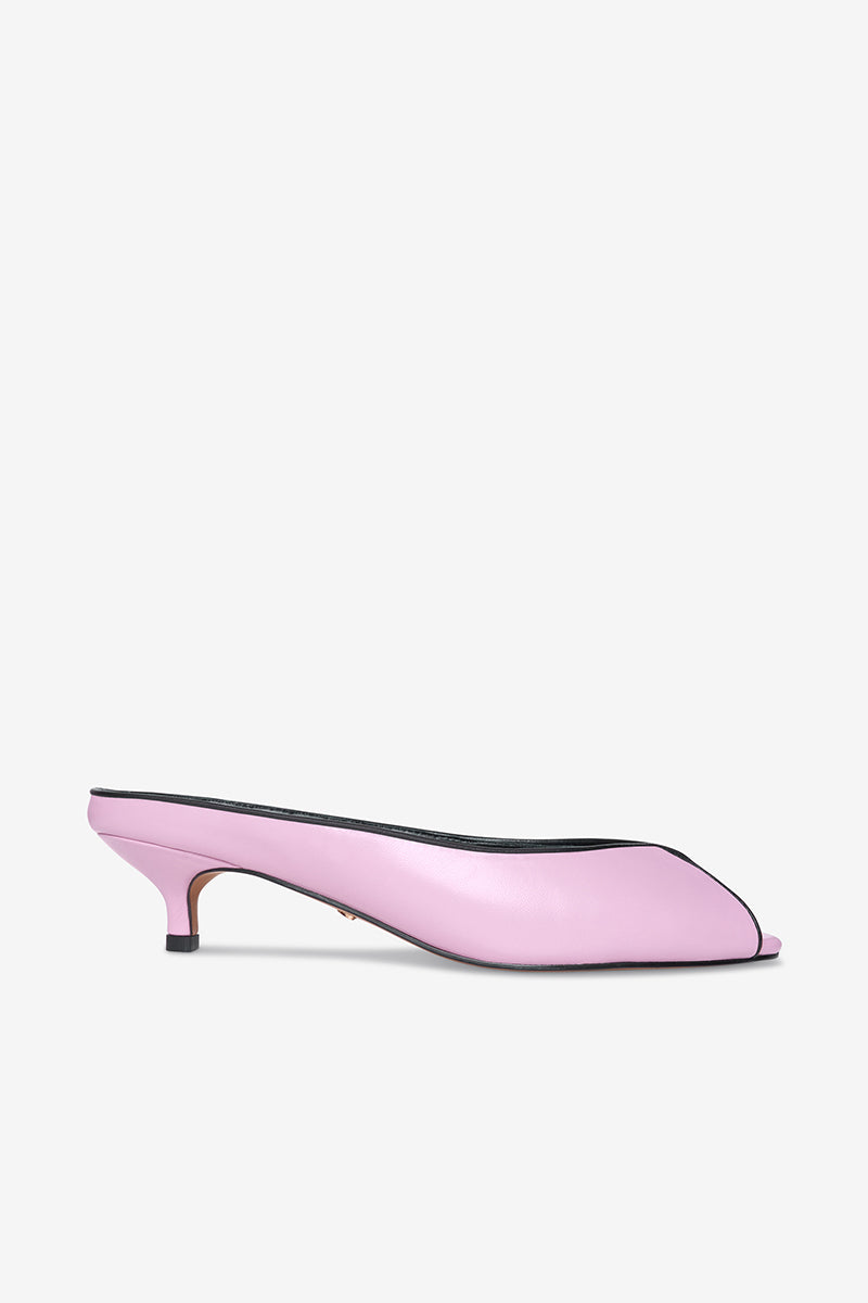 Pink AQUILA heels by 10TH FLOOR, stylish women's high heels with sleek design and pointed toe, perfect for formal or evening wear.