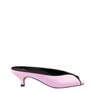 Pink AQUILA heels by 10TH FLOOR with sleek design and pointed toes, showcased on a neutral background.