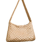 Gold Arista seashell-shaped shoulder bag by VERDI featuring a stylish seashell design and elegant gold finish.