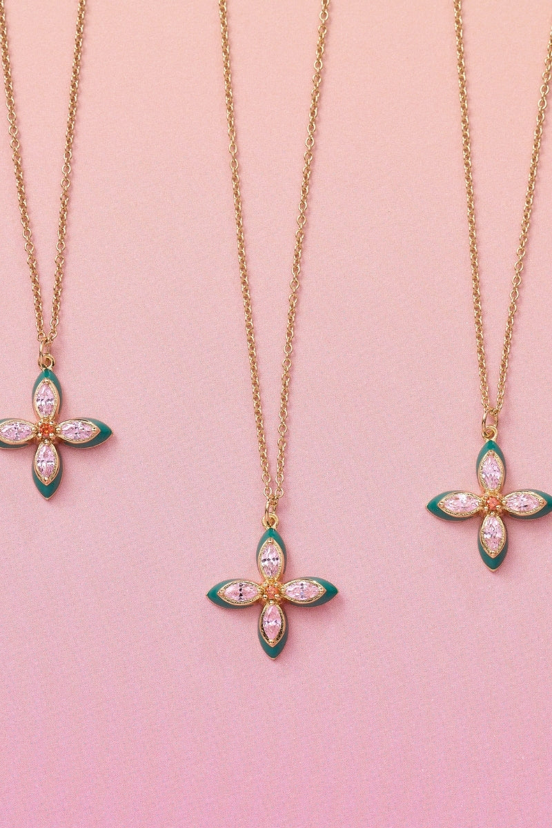 Amelia Scott Lucky Clover Pendant Necklace featuring a delicate silver clover charm on a fine chain.