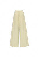 Jenny K Tran ATLAN PANTS II in Charteurse fabric, showcasing stylish, tailored pants with a comfortable fit and modern design.