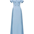 Blue Audley maxi dress by Jenny K Tran featuring flowing fabric and elegant design, perfect for stylish occasions.