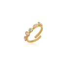 Light pink Aurora ring by PERACAS featuring a sleek, minimalist design on a white background.