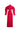 RED CUT-OUT DETAILED MAXI DRESS