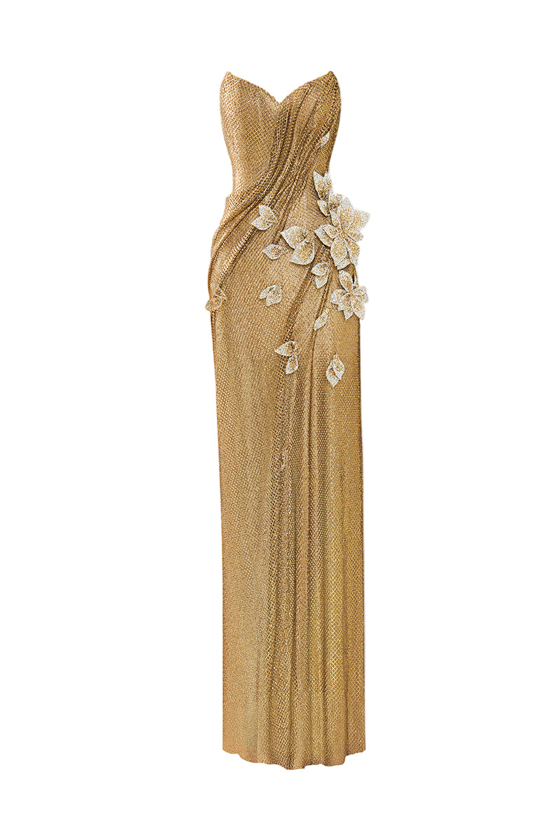 AURELIA CRYSTAL FLORAL GOWN