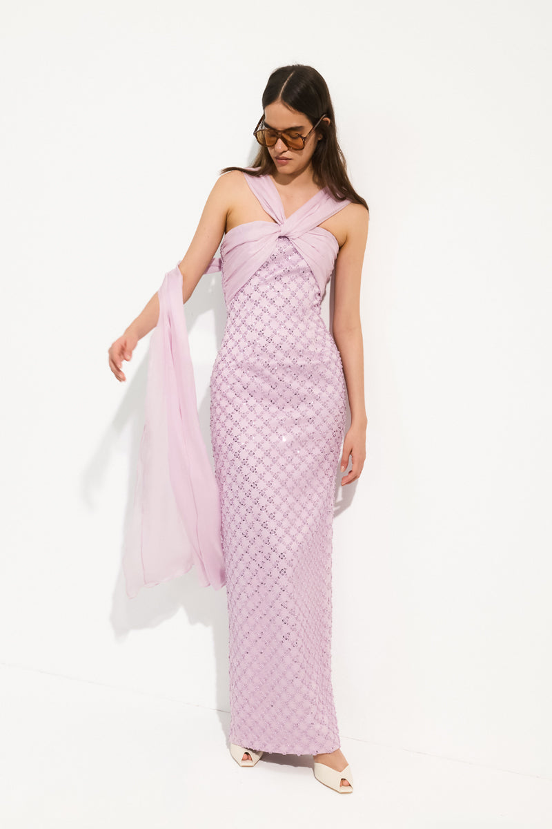 lilac flowy maxi dress Lilac Ruffled Maxi Dress | Womens | Small | 100% Polyester | Lulus