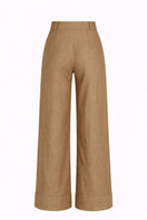 ANA + MARIA Acar Pants in Apple Cinnamon color, featuring a stylish design, shown in a ghostly photo with the pants visible.
