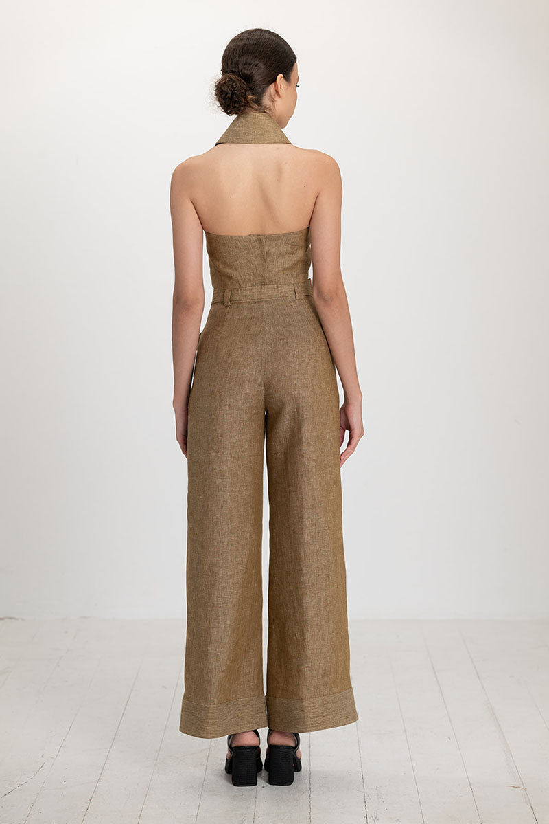 Ana + Maria Acar pants in Apple Cinnamon color, featuring a relaxed fit and stylish design, displayed on a neutral background.