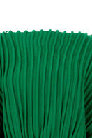 Maz Manuela Álvarez accordion snail sweater in Milano green, featuring a textured, ribbed knit design on a stylish sweater.