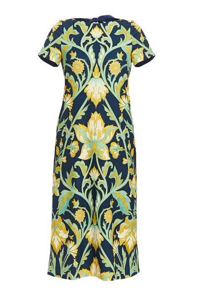 mestiza adria midi dress ADRIA CONVERTIBLE™ MIDI DRESS IN NAVY GOLD | CULT MIA