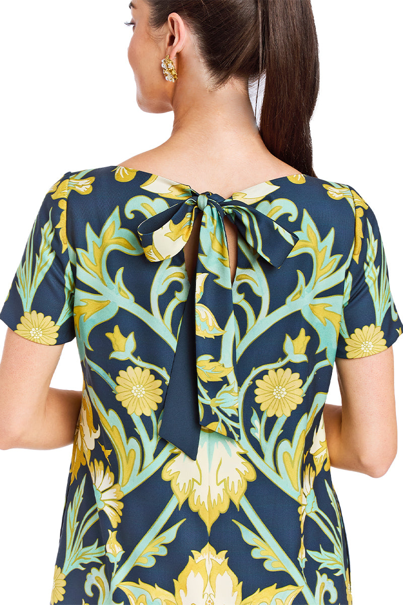 ADRIA CONVERTIBLE MIDI DRESS IN NAVY GOLD | CULT MIA | Mestiza New York ADRIA CONVERTIBLE MIDI DRESS IN NAVY GOLD | CULT MIA | Mestiza New York