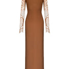 Gigii's KHOFI maxi dress featuring flowing fabric and a stylish design, perfect for elegant, comfortable wear.