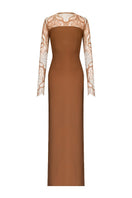 Gigii's KHOFI maxi dress featuring flowing fabric and a stylish design, perfect for elegant, comfortable wear.