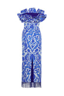 Nana Gotti Aegea midi dress featuring a flowing fabric and elegant design, perfect for casual or dressy occasions.
