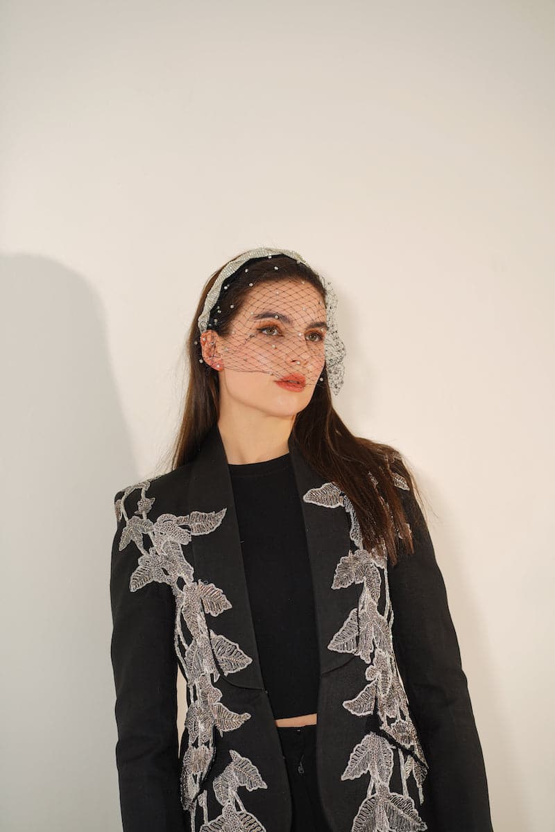 AGNES BLACK BEADED JACKET - CULT MIA
