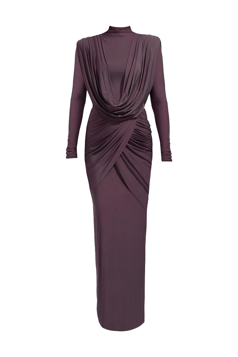 AISHA PURPLE MAXI DRESS - CULT MIA