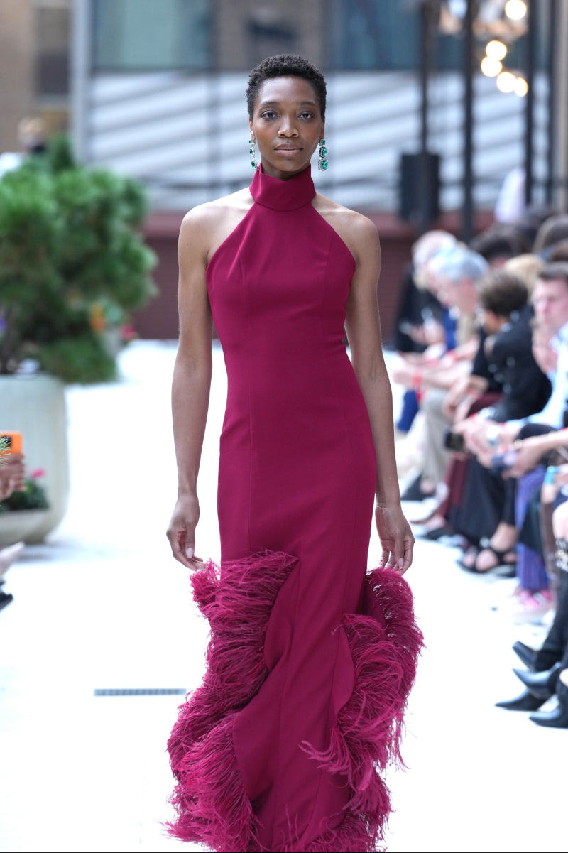 ALARA DRESS IN BURGUNDY - CULT MIA