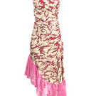 Pink ALBI midi dress by Maccapani featuring a flowy fabric and elegant design, perfect for stylish occasions.