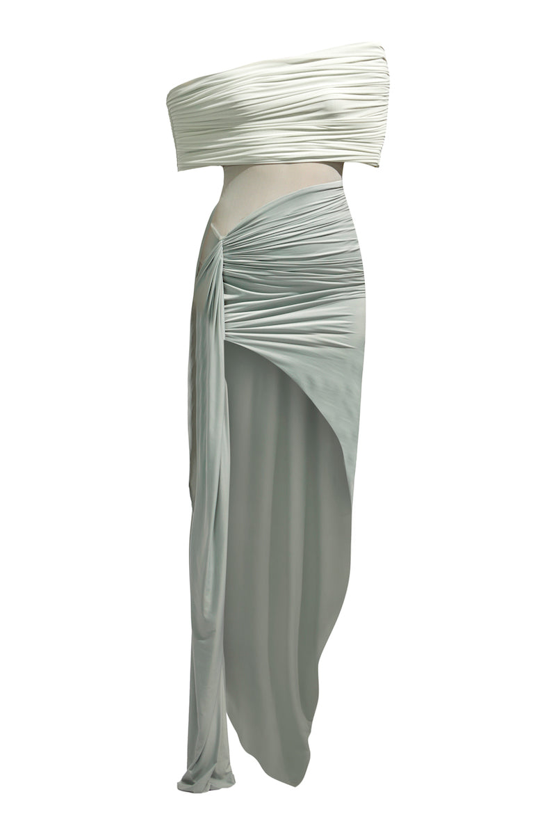 ALDA GRAY MAXI DRESS - CULT MIA