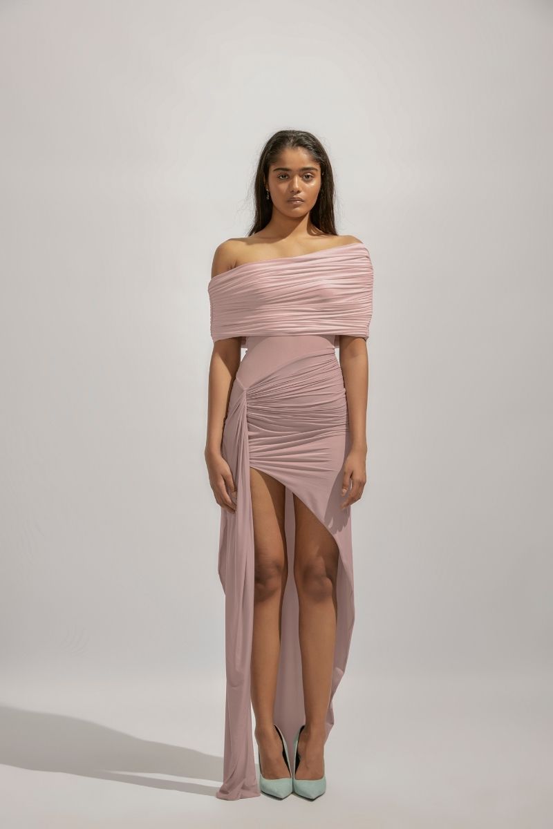 ALDA PINK MIDI DRESS - CULT MIA
