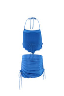 Suncillo Alessia co-ords set in ocean blue featuring a stylish top and matching pants, perfect for casual or chic looks.
