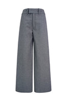 Light blue Alex denim pants by Lorena Saravia, shown with a relaxed fit and classic five-pocket design.