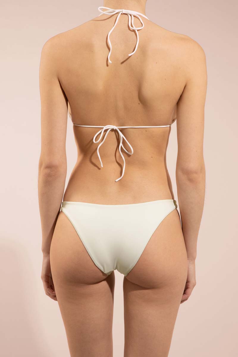 Alicia Swim Linda bikini bottom in sandy beige color, showcasing a stylish and comfortable swimwear design for women.