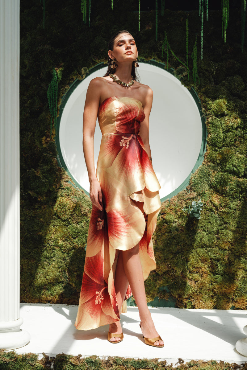 agnata midi dress Faithfull The Brand Agnata Midi Dress