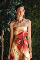 Nana Gotti Alinda midi dress in soft fabric, featuring a flowy silhouette and elegant design, ideal for casual or semi-formal wear.