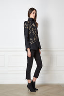 Nadya Shah Allegra Rose jacket featuring a floral design, lightweight fabric, and stylish fit, ideal for casual wear.