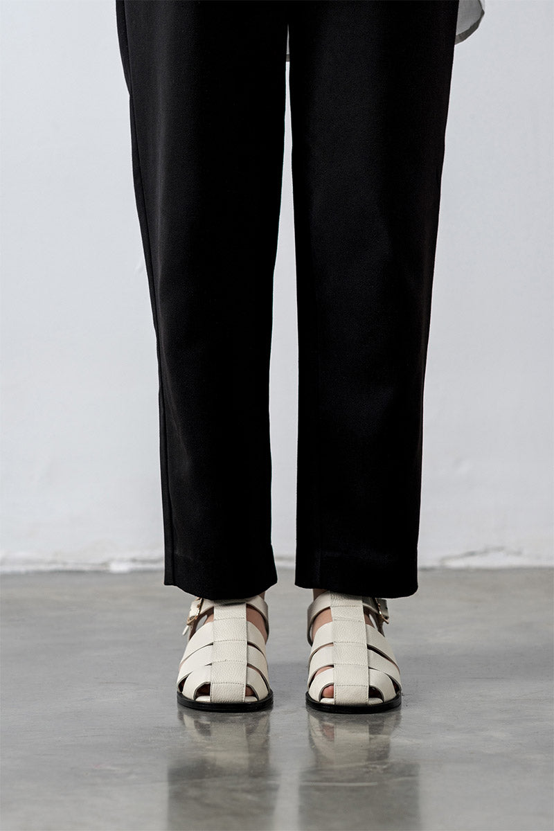 Off-white ALTA Cecilia sandals with open-toe design and ankle straps, stylish footwear for warm weather.