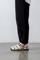 Off-white ALTA Cecilia sandals with open toe and ankle strap, stylish summer footwear on a neutral background.