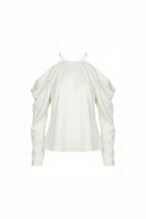 Off-white Altagracia top by Maylé Vásquez featuring a stylish, casual design with a comfortable fit and elegant neckline.