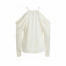 Off-white Altagracia Top by Maylé Vásquez, stylish sleeveless blouse with a relaxed fit and elegant neckline.