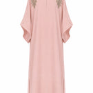 Pink Alya gown by Nihan Peker featuring elegant fabric and detailed design, perfect for formal occasions.