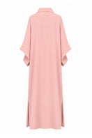 Pink Alya gown by Nihan Peker featuring elegant fabric and detailed design, perfect for formal occasions.