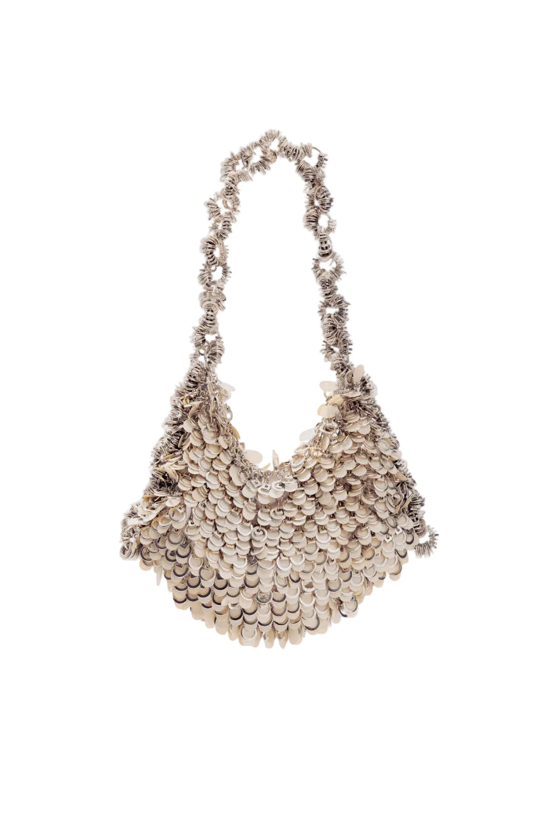 Off-white shoulder bag by Millanne Tale with sleek design, featuring a spacious interior and stylish strap on a white background.