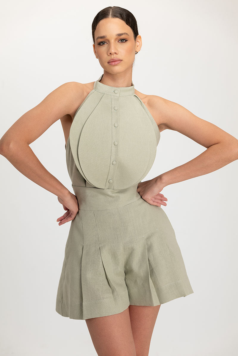 AMELIE SHORTS IN ALOE WASH - CULT MIA