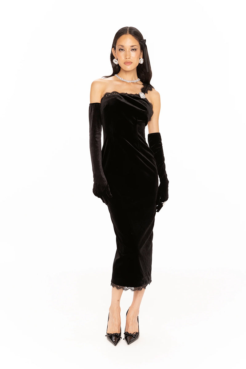jacqueline maxi dress black La Collection Black 'Jacqueline' Silk Maxi Dress