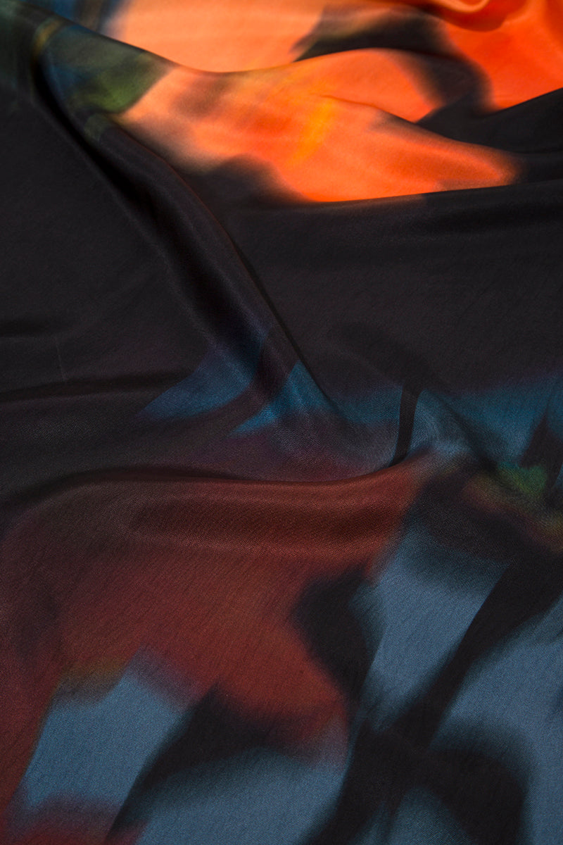 ANGELINA NAVY MAXI DRESS IN AMBER SKY - CULT MIA