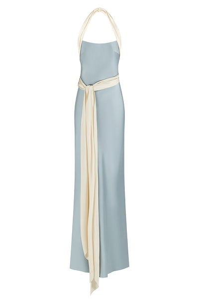Stolen Stores ANGELINE MAXI DRESS IN DUSTY BLUE