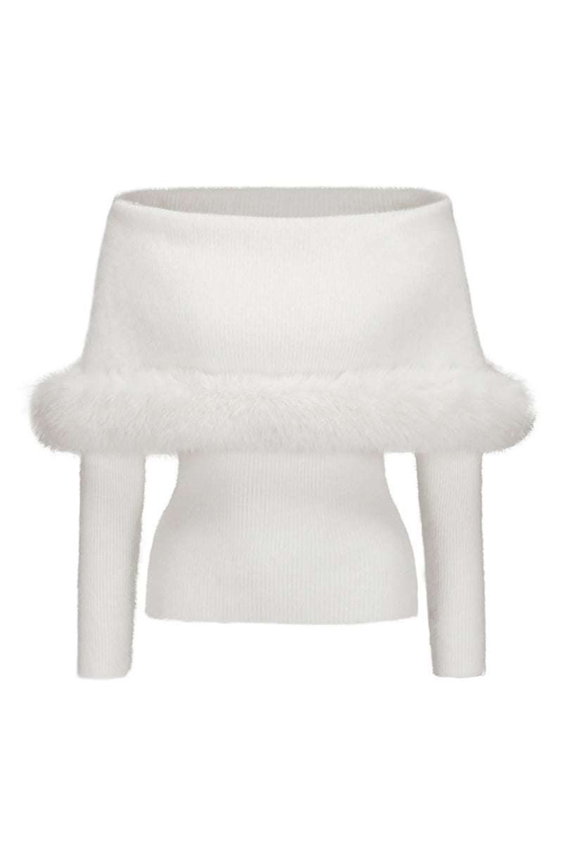 ANIKA KNIT TOP IN WHITE